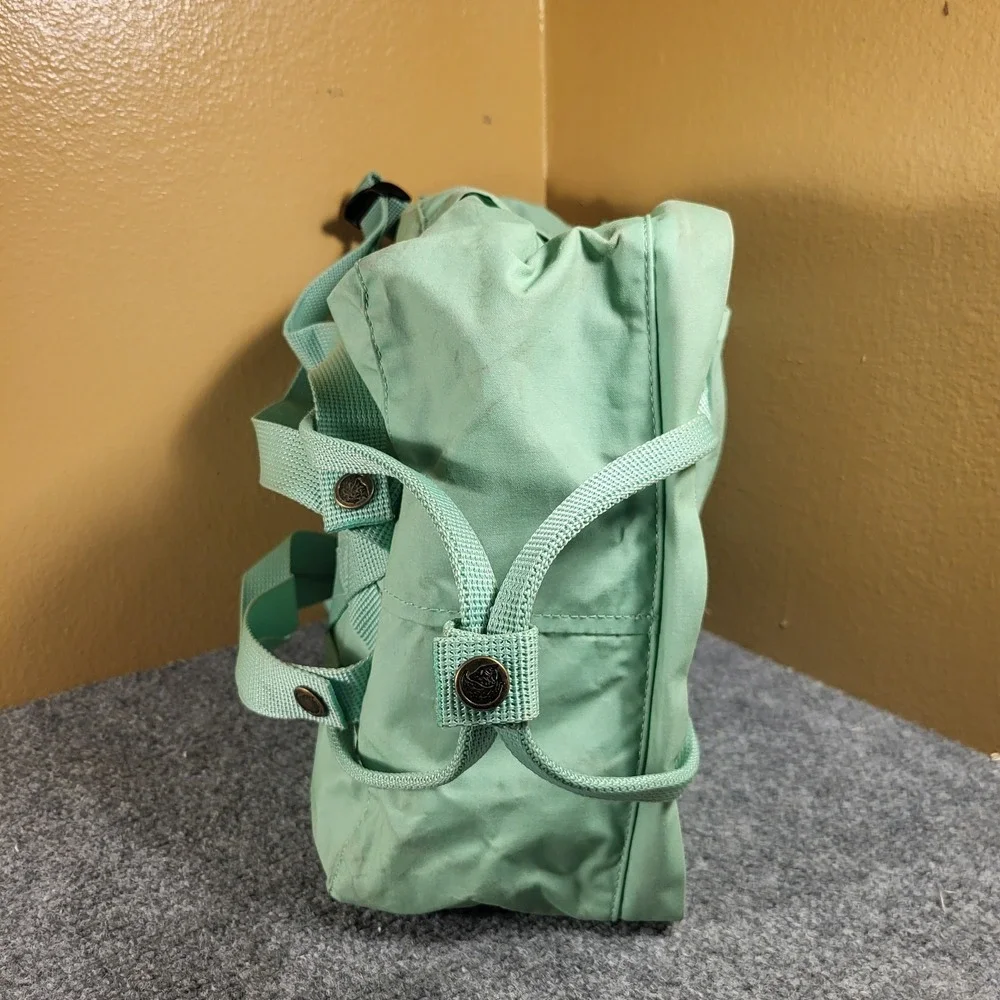 Fjallraven Kanken Backpack Black Greenland Lime Green School Bag Backpack